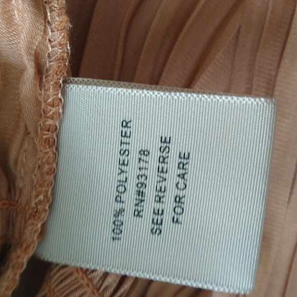 Philosophy boho rust peplum shirred blouse size small long sleeves flowy fall - Picture 5 of 7